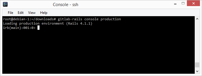 Gitlab Rails Console